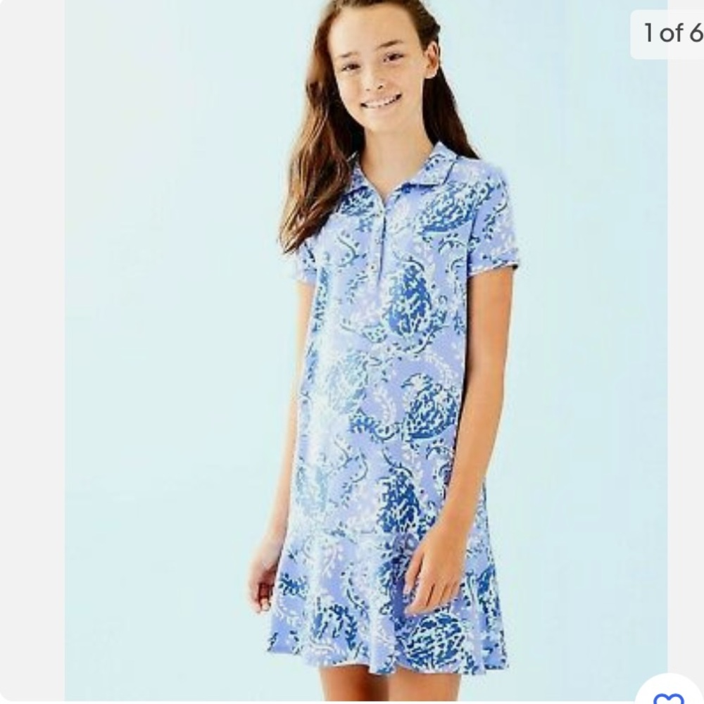 Lilly Pulitzer Blue and White Kids Dress